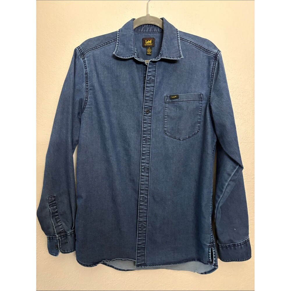 Lee Men's Denim Work Shirt Size Small